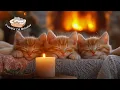 Download Lagu Cat Healing Music 😽 Soft Piano \u0026 Crackling Fireplace for Restful Cat Naps \u0026 Calm 🔥😴