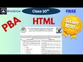 Practical PBA HTML Practice FBISE NBF Complete Solutions Marks Class 10 Computer Science