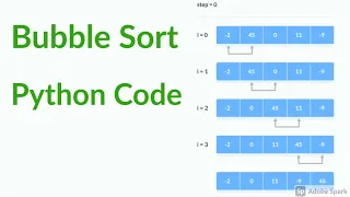 bubble sort python Code