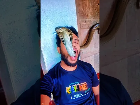 মুখের ভিতর সাপ ঢুকে গেলো। 😨😭 #viral #trending #shorts