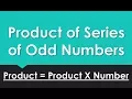 Product of Series of Odd Numbers in For Next Loop Multiplication GW BASIC Programming Tutorials