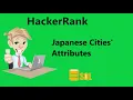 HackerRank Japanese Cities Attributes Solution - SQL HackerRank SQL
