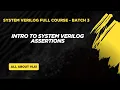 Introduction to SystemVerilog Assertions SVA Learn Assertions from Scratch All about VLSI