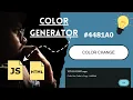 Creating a Random Color Generator Button Using JavaScript Step-by-Step Tutorial