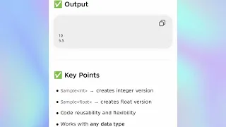 CS25C07 UNIT 5 Class template function template in c