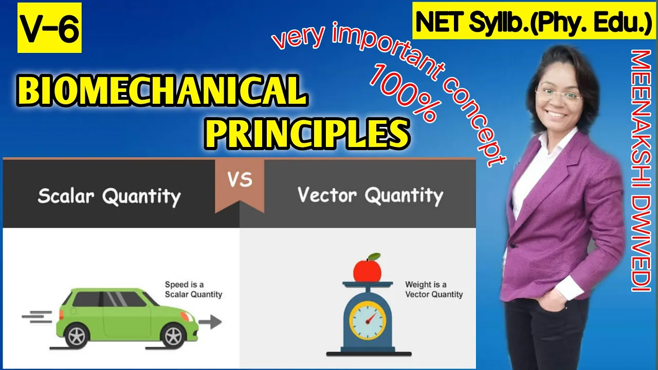 (V-6) Difference between SCALAR & VECTOR QUANTITY | Biomechanical Principles