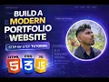 How to Build a Modern Portfolio Website 2026 HTML CSS JS Full Tutorial