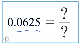 0 0625 as a Fraction simplified form