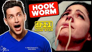 doctor reacts to 9 1 1 lone star medical emergencies