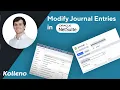 NetSuite Tutorial Modify Journal Entries in NetSuite