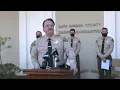 Santa Barbara County Sheriff holds press conference on double homicide near Goleta