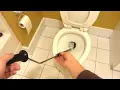 How To Use a Toilet Snake Properly Clogged Blocked Toilet Repair using Toilet Auger