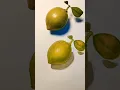 Realistic Lemon Drawing Hyperrealistic Art