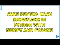 Code Review Koch snowflake in Python with numpy and pygame