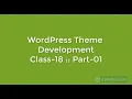 WordPress Theme Development class - 18 Part 01 Projects it