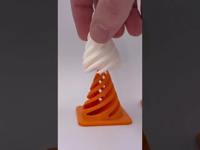 Traffic Cone Spiral Passthrough Fidget Toy video thumbnail