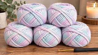 La más FÁCIL que vas a TEJER a CROCHET! Perfecta para una manta, bufanda o Chal Rápida de hacer!