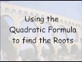 Lesson - Quadratic Formula