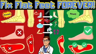 Download How to FIX Flat Feet Pain FOREVER [Overpronation vs. Supination] MP3