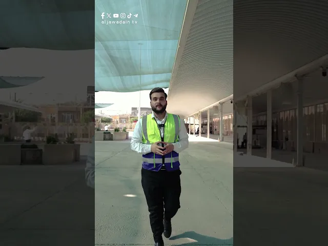 إكساء 11355 م2 بالمرمر الإيطالي في صحن الإمام علي (ع) ضمن ثورة الإعمار في العتبة الكاظمية المقدسة .