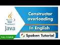 Constructor overloading - English