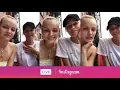 Lagu Models Ginta Lapina and Valentina Zelyaeva via Instagram Live. (July 15, 2018)