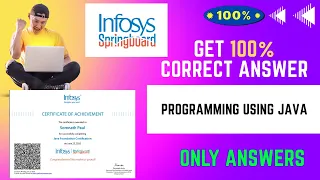 Programming Using JAVA Infosys springboard Assessment Answer