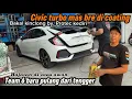 Download Lagu Civic turbo mas bre di coating⁉️Bakal kinclong by. Protec kediri - Team 6 baru pulang hajatan 🔥