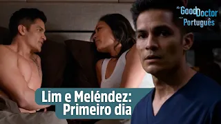 Lim e Meléndez enfrentam um vírus no primeiro dia juntos | The Good Doctor em Português