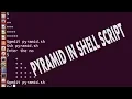 shell script program in unix create pyramid in shell script shell script pyramid