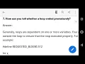 Embedded C questions 7 How can you tell whether a loop ended prematurely
