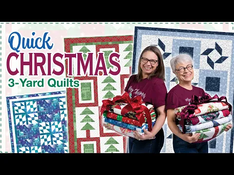Download MP3 8 New Quick Christmas Quilts – New 3 Yard Quilt Book!