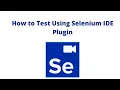 Develop BDD Automation Framework from Scratch Selenium Java How to test Using selenium IDE