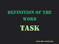 Definition of the word Task