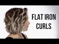 FLAT IRON CURLS short hair
