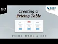 Creating a Pricing Table with HTML CSS