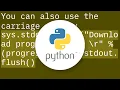 How do I write output in same place on the console
