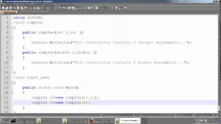 Constructor Overloading In C Net Tamil