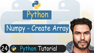 24 - Creating Arrays in Numpy Array Linspace Logspace Arange Zeros Ones Python Tutorial
