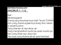 Download Lagu Berbahagialah-4 (Mazmur 1 ; 1-3) [G = Do] - Dra Elly Bastian - Karaoke - Musik Saja