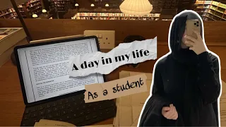 A day in my life as a student ||without a trending music||university life