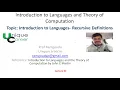 Recursive Definitions