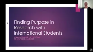 Jenna Mittelmeier & Sylvie Lomer: Finding 'Purpose' in Research with International Students