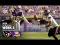 Houston Texans vs Minnesota Vikings Game Highlights NFL 2024 Season Week 3