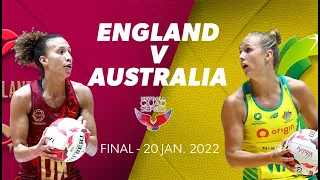 netball quad series england vs australia jan 20th final netball kayo sports