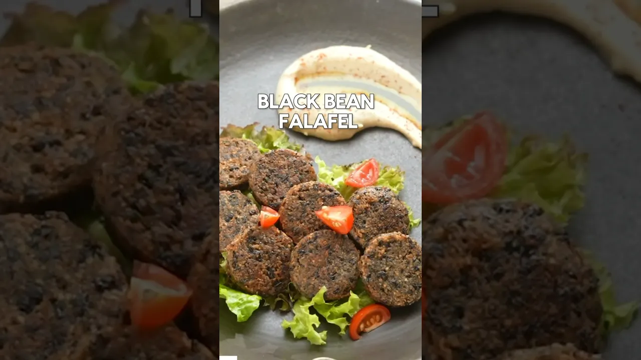 Irresistible Black Bean Falafel Recipe for a Flavorful Twist.. #shorts #youtubeshorts #falafel