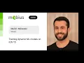 Martin Mitrevski Training dynamic ML models on iOS 15