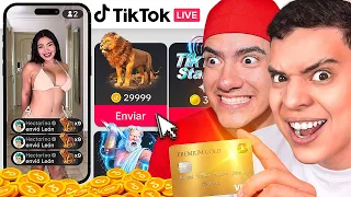 ¡LE DONAMOS A STREAMERS DE FREE FIRE EN TIKTOK! 🤑 * SE VUELVEN LOCOS* 🤑 CON DONATO!!