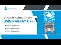 Stack Implementation using Array Push Pop Peek Operations C Projects