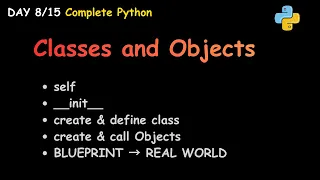 Day 8 Classes Objects in Python OOP-1 Blueprint to Reality